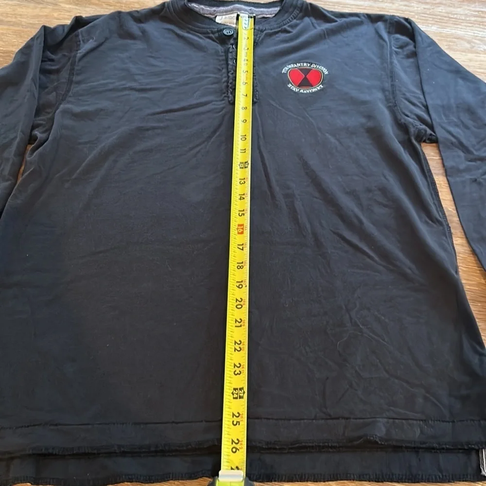 J.America T-shirt Mens 7th infantry Long Sleeve Pullover size Large